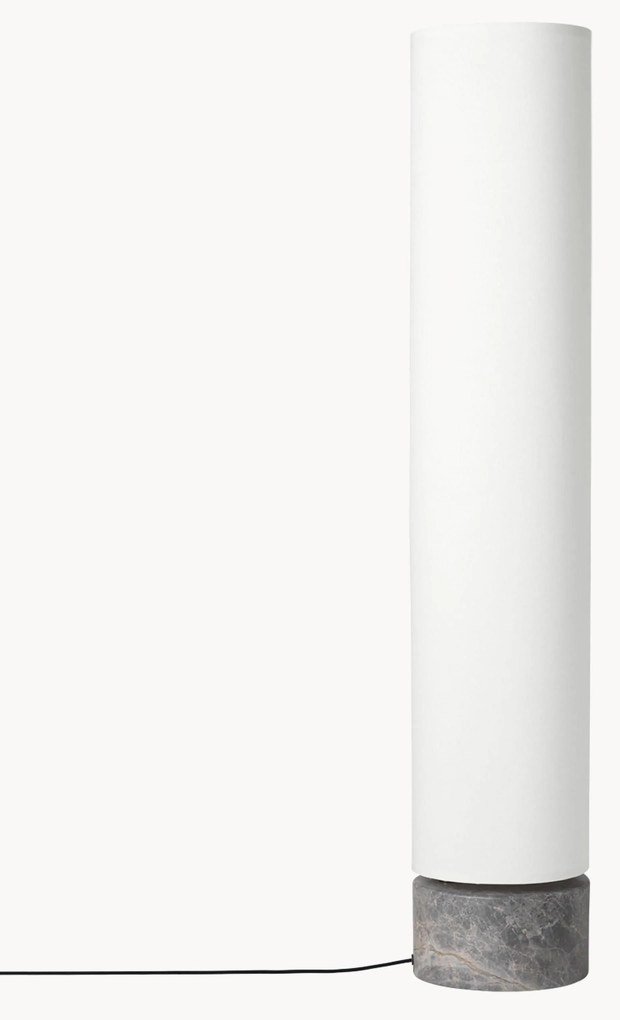 Dimbare LED vloerlamp Unbound met marmeren voet, in verschillende formaten