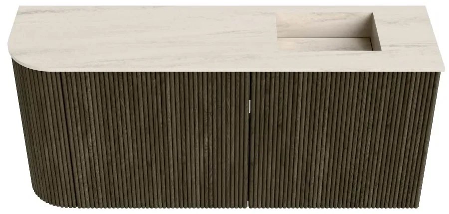 Mondiaz Joya DLux 90cm toiletmeubel ronding links shadow met wastafel faye rechts 1 kraangat meli