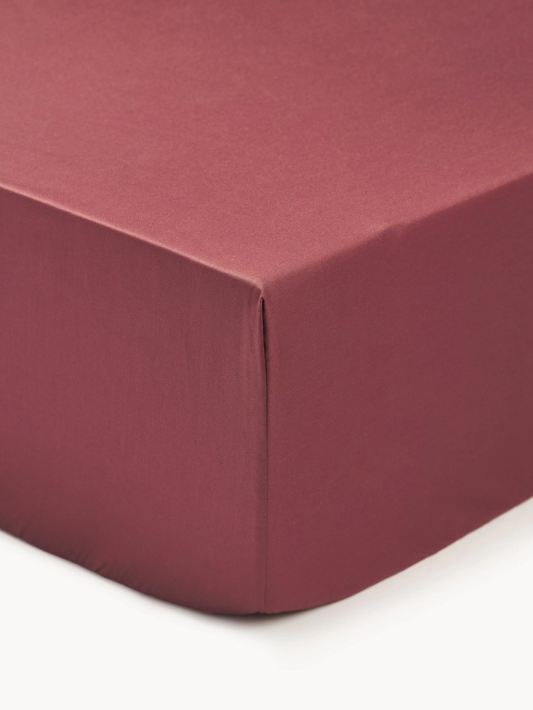 Katoensatijnen hoeslaken Premium