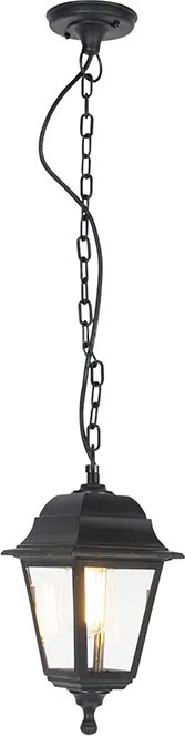 Klassieke buiten hanglamp zwart IP44 - Capital