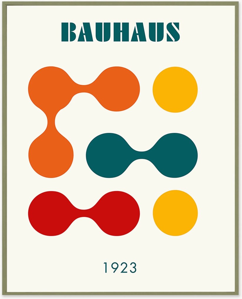 Ingelijste digitale print Bauhaus