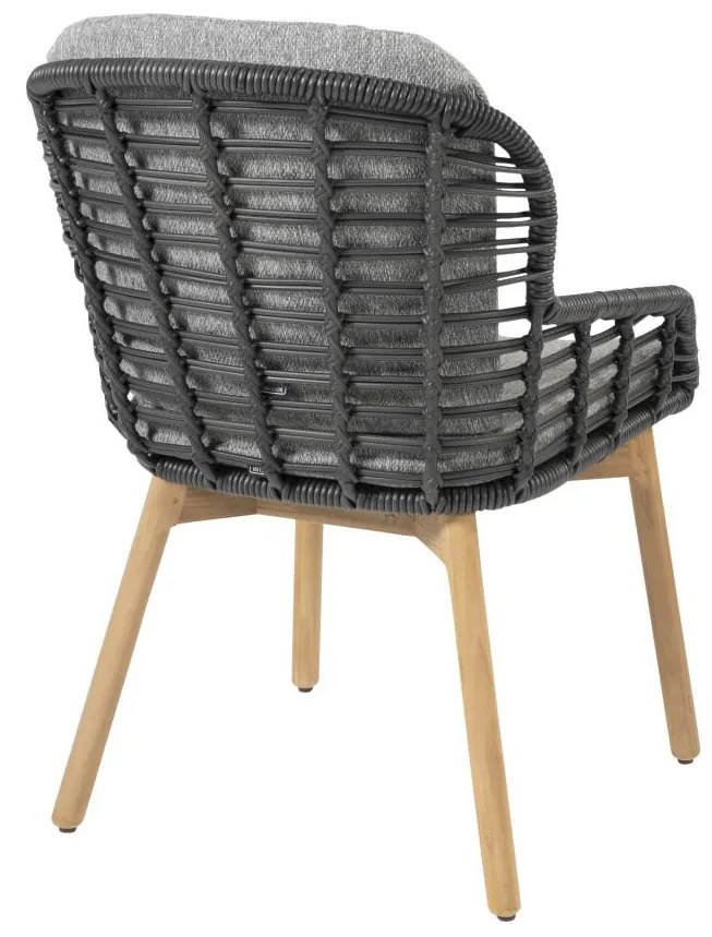 4 Seasons Outdoor Lugano tuinset teak met Prado tafel Ø 160 cm * Sale * Tuinset houtkleur weerbestendig