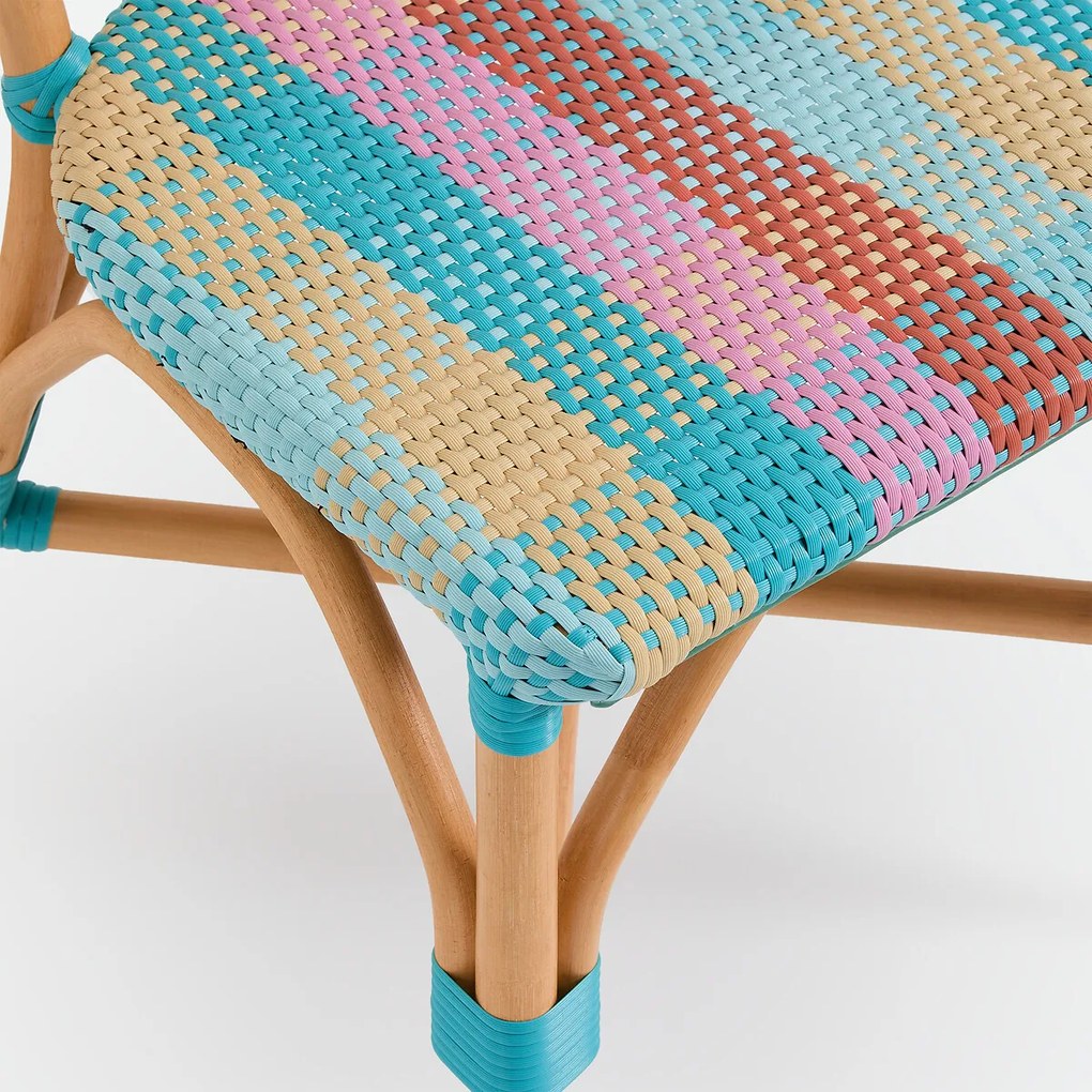 Set van 2 stoelen, van rotan en gevlochten kunsthars, MUSETTE