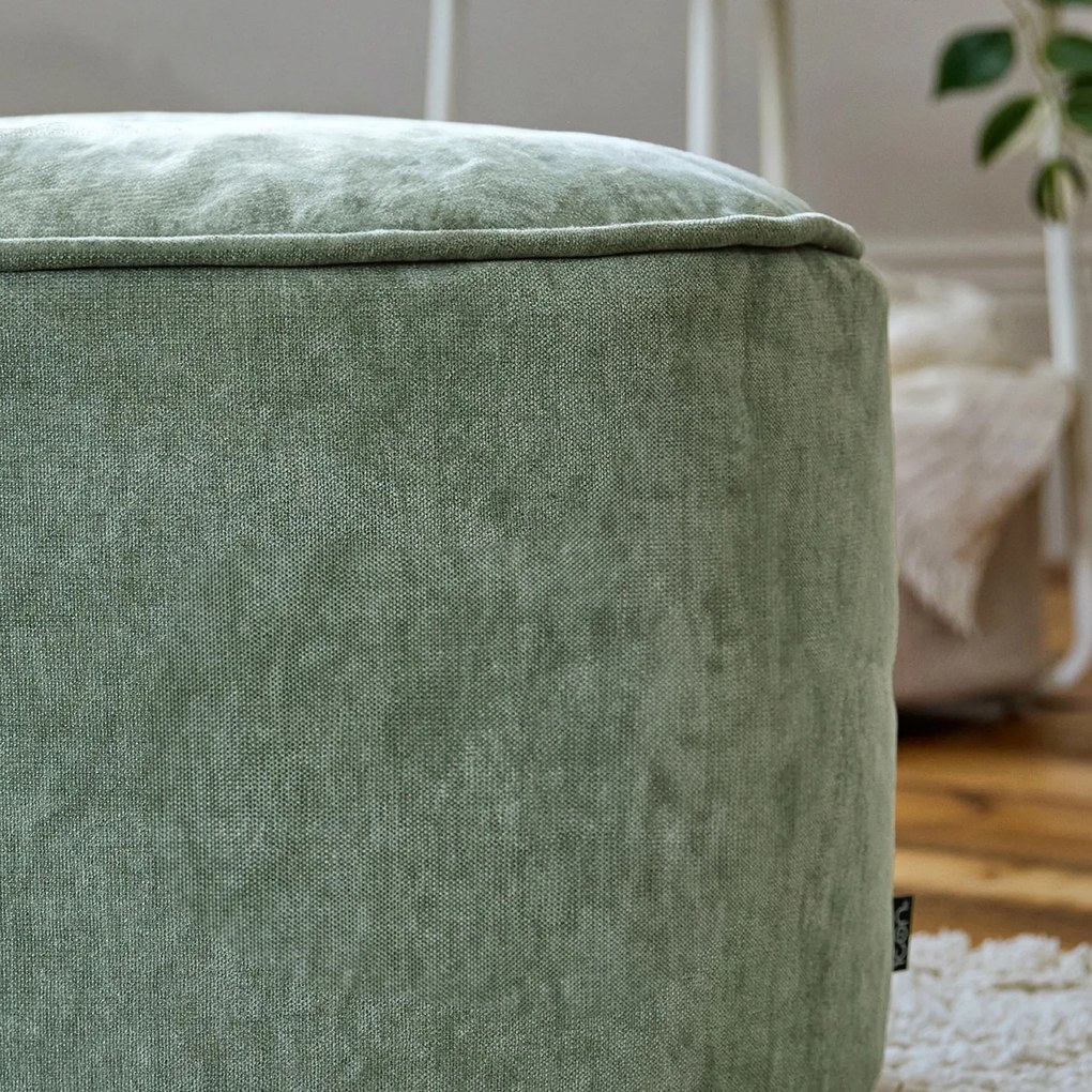 Milano Round Chenille Footstool
