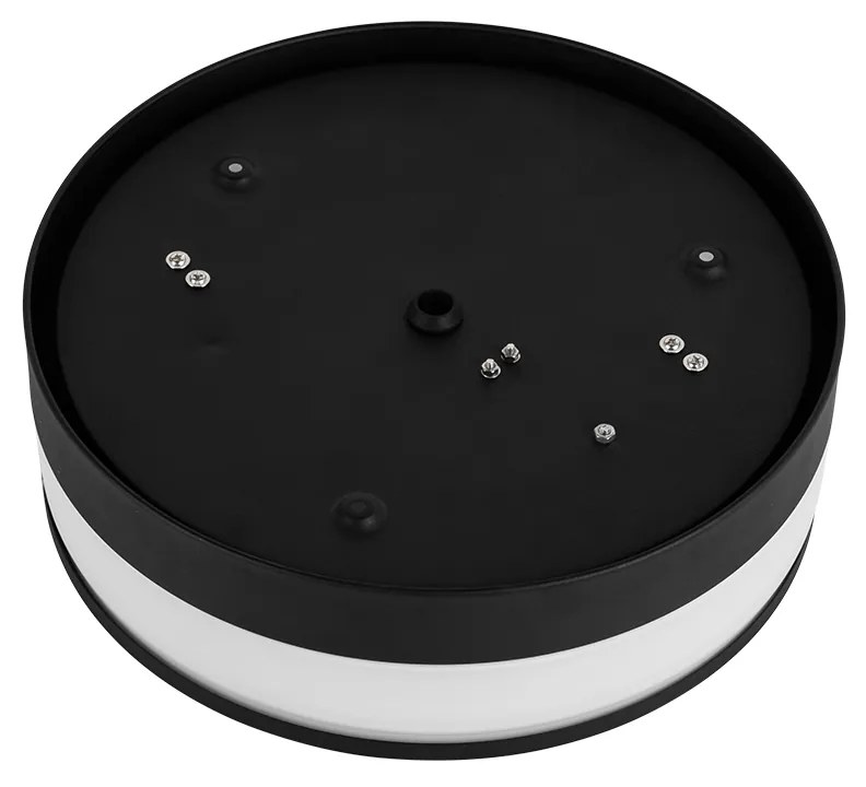 Moderne plafondlamp zwart 28 cm IP44  - Flavi