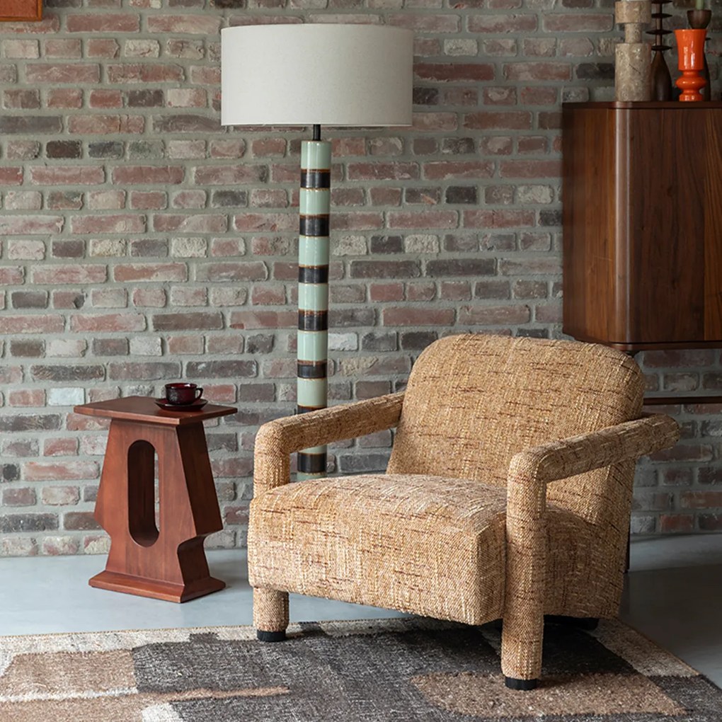 Dutchbone Kent Grof Geweven Fauteuil Ochre