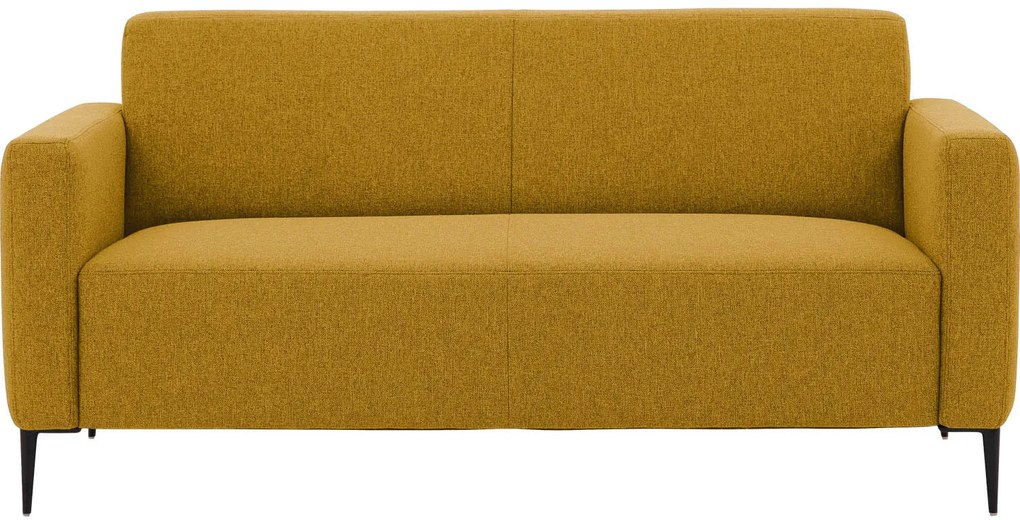 Goossens  Key West geel, stof, 2,5-zits, modern design