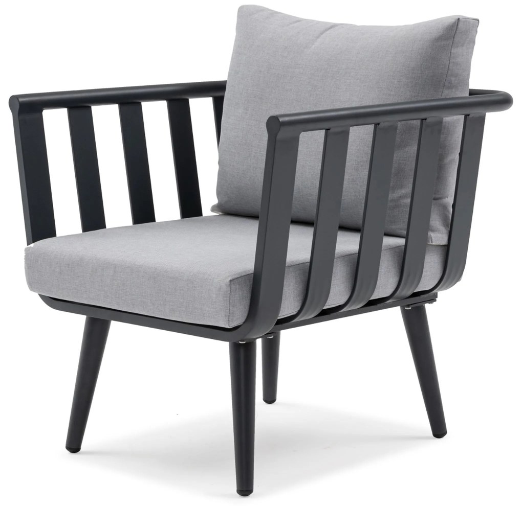 Stoel en Bank Loungeset 5 personen Aluminium Grijs De Laan Projects