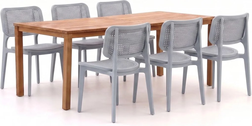 Diningset Forza  | 6 personen | Tuinset teakhout | 7-delig | Kees Smit Tuinmeubelen