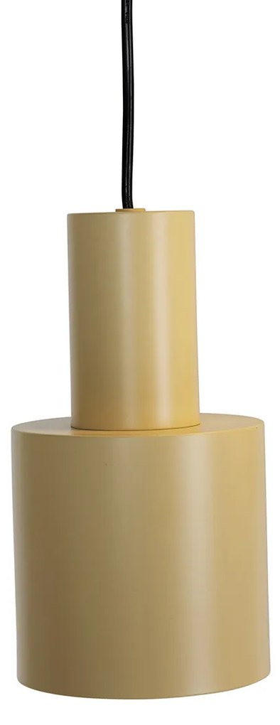 Hanglamp brons met taupe en beige 6-lichts - Ans Modern E27 Binnenverlichting Lamp