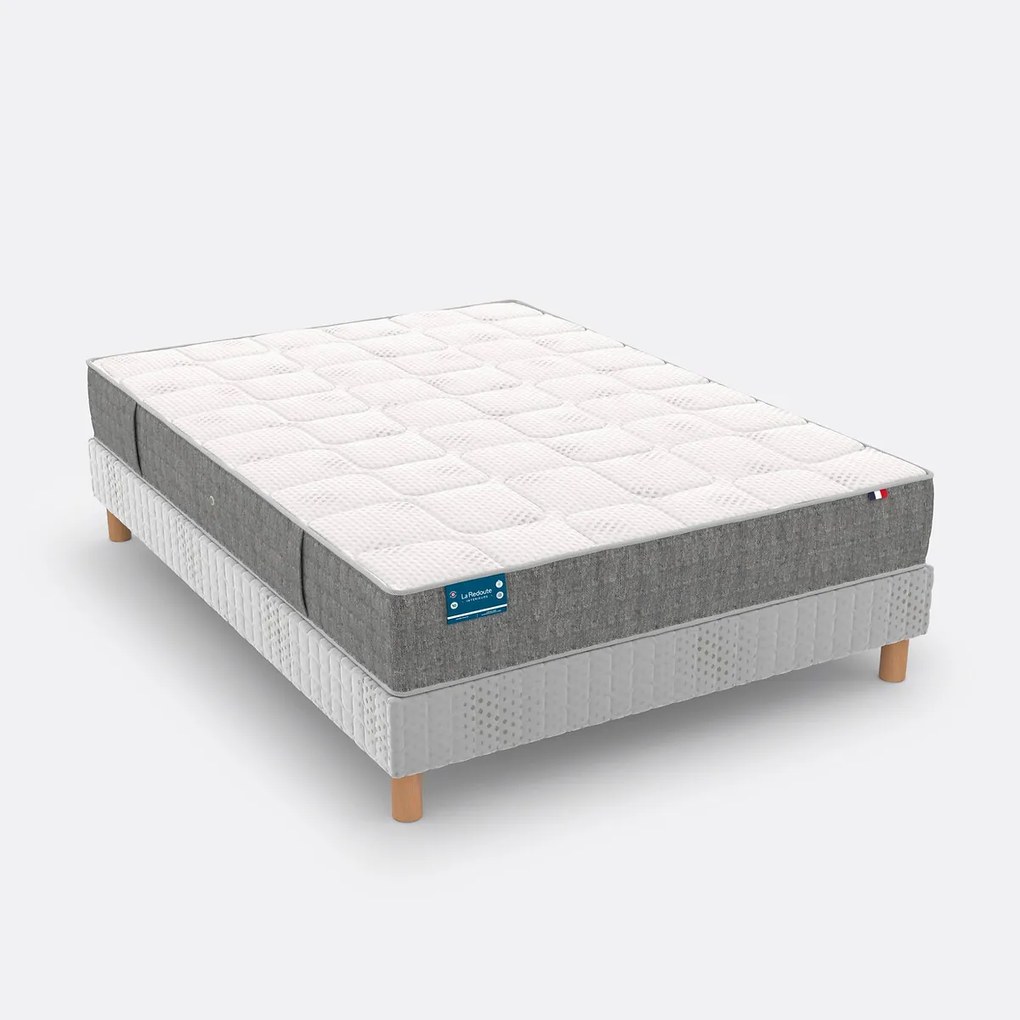 Matras met 660 veren, 7 zones, stevige ondersteuning, zacht comfort