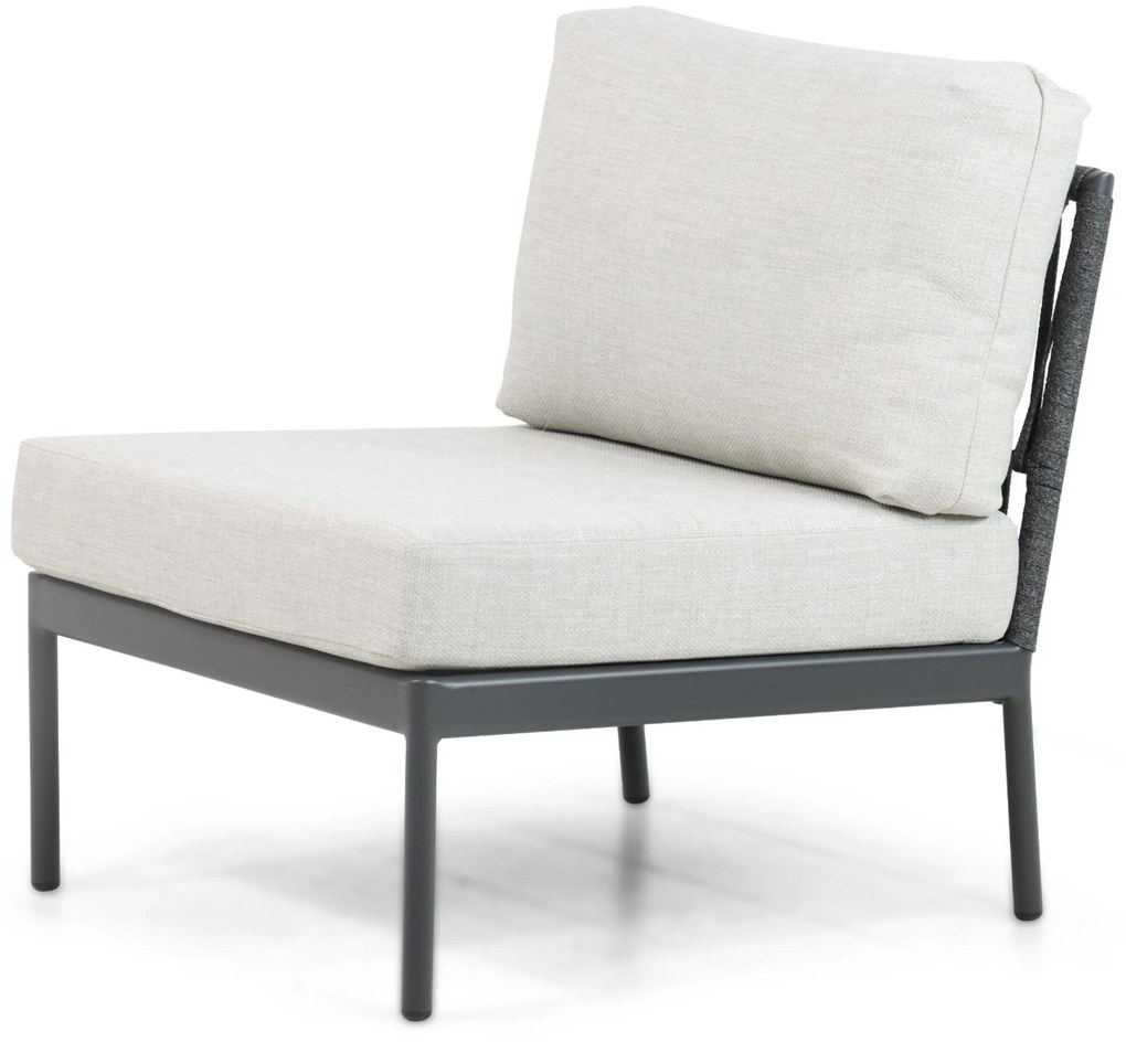 Hoek loungeset 6 personen Aluminium/rope Grijs  Coco Puerto