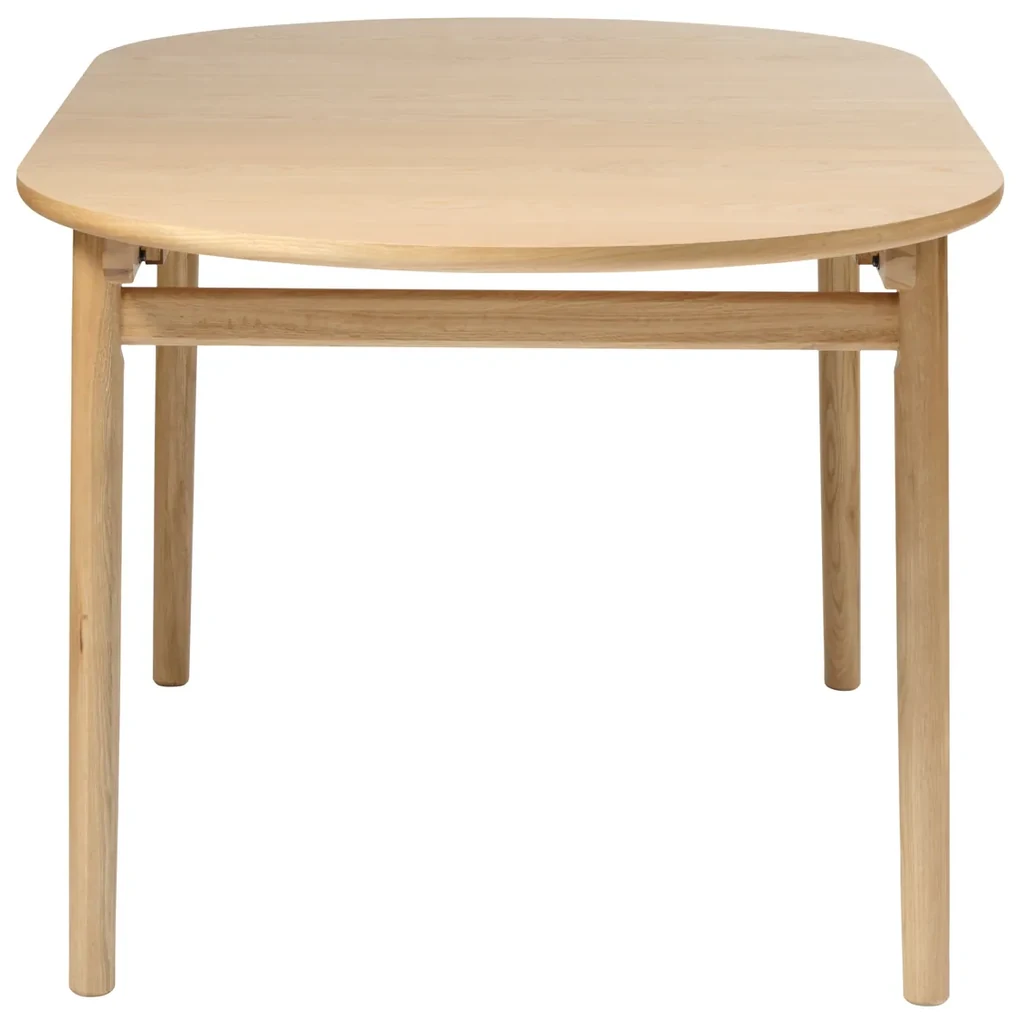 Ovale Eikenfineer Tafel - 190 X 100cm.