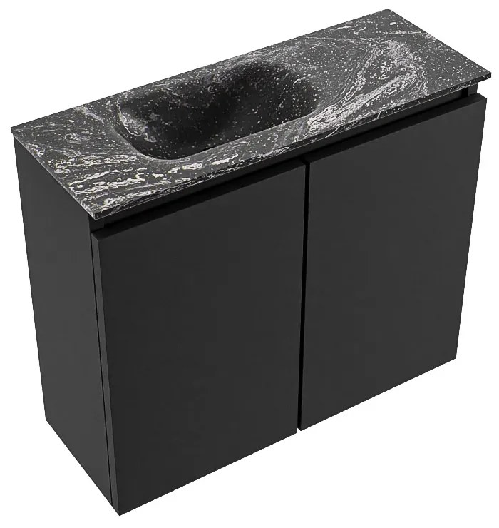 Mondiaz Ture DLux toiletmeubel 60cm urban met wastafel lava links met kraangat