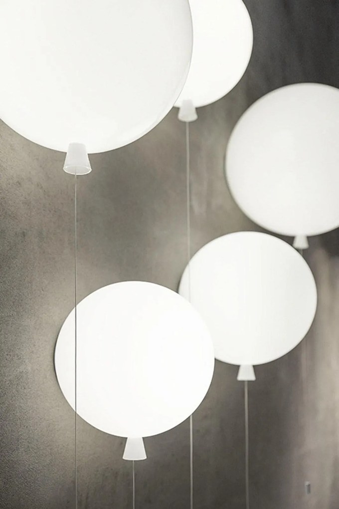 Brokis - Wandlamp Memory Rood glanzend / Zilver Glas