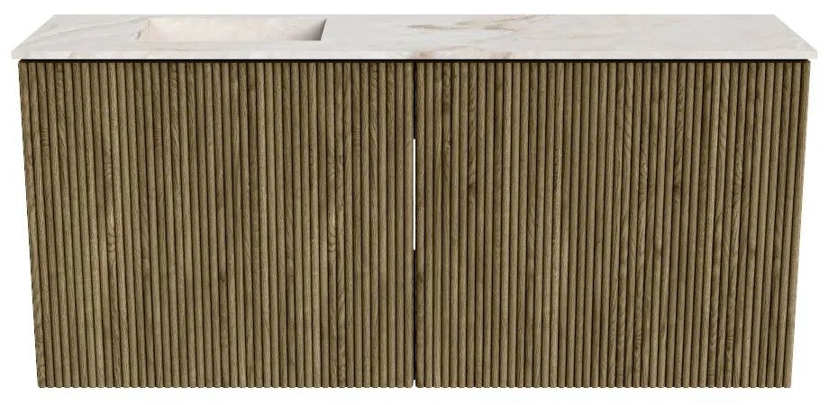 Mondiaz Joya DLux 90cm toiletmeubel dusk met wastafel faye links zonder kraangat frappe