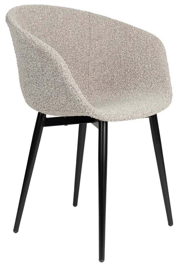Design Kuipstoel Grijs Boucle
