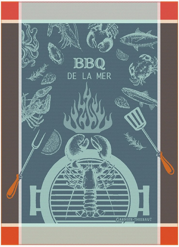 Jacquard theedoeken De La Mer, 4-delig