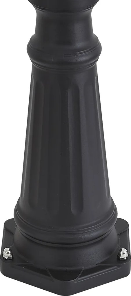 Klassieke buitenlantaarn zwart 220cm IP44 - Big