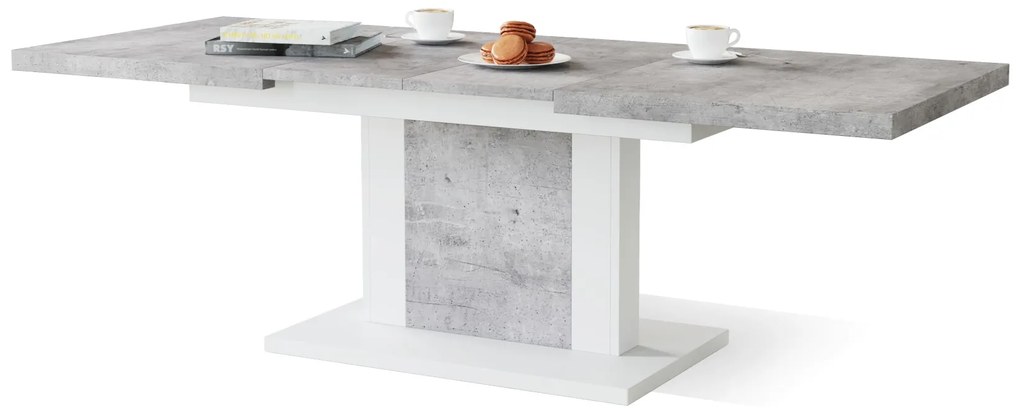 ORION beton / wit, salontafel