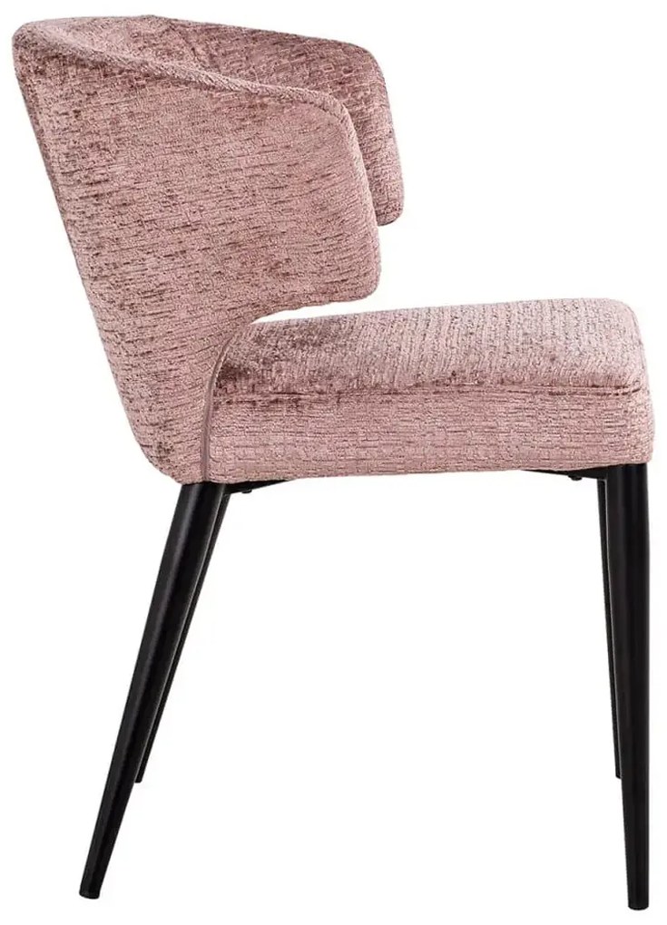 Richmond Interiors Taylor Luxe Eetkamerstoel Roze Fusion Stof