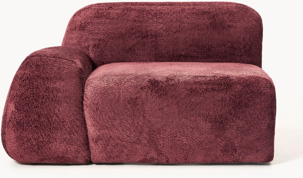 Hoekmodule Wolke van teddy-bouclé