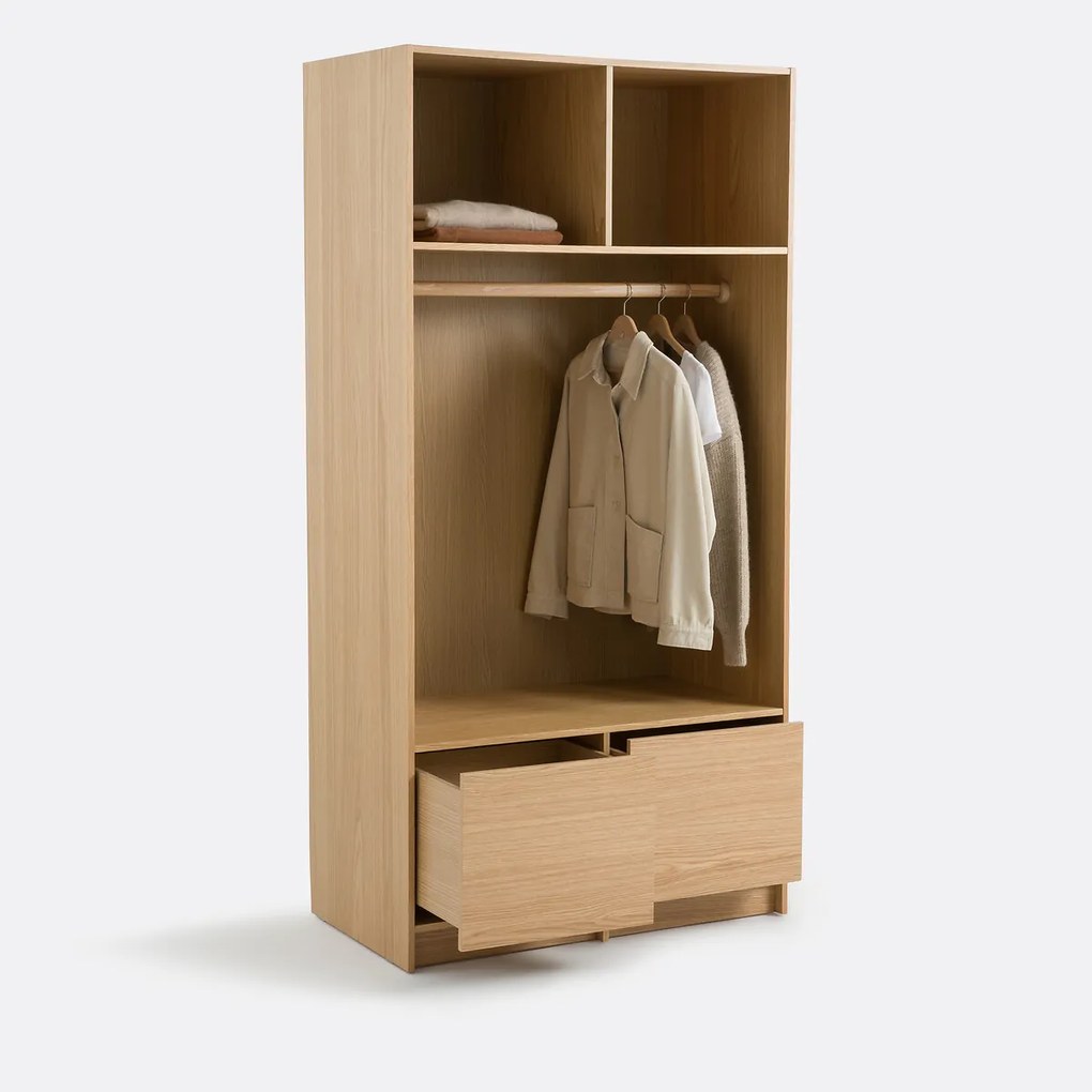 Modulaire kleerkast met eikenfineer L100 cm, Senssia
