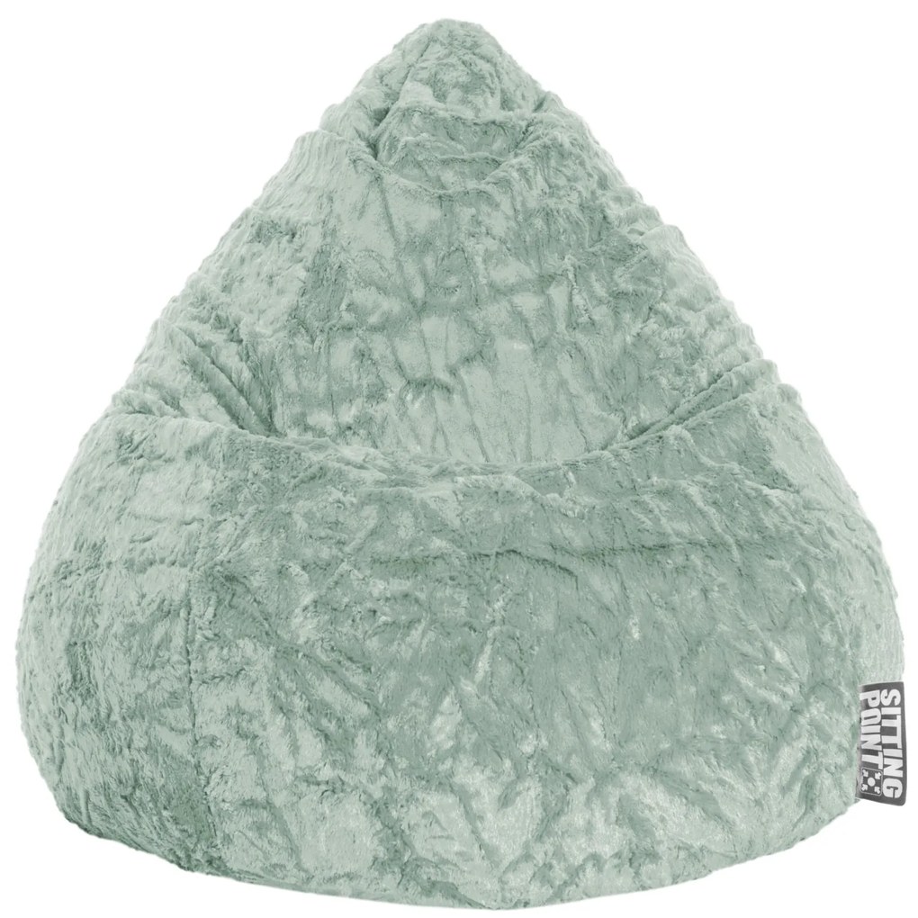 Kinder Zitzak BeanBag Fluffy L - Mintgroen