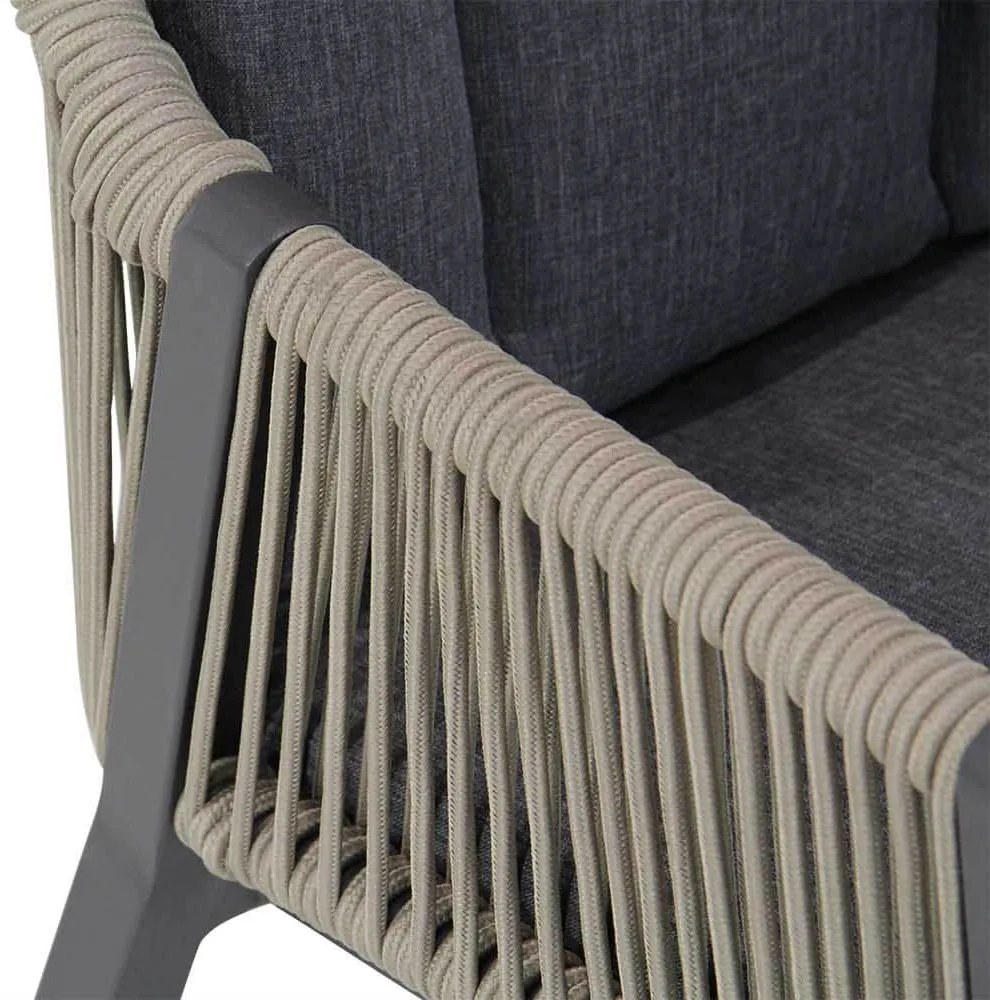 Tuinstoel Rope Taupe-naturel-bruin Lifestyle Garden Furniture Verona  taupe