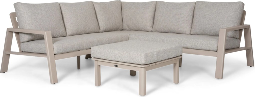 Hoek loungeset 5 personen Aluminium Zand/Beige  Lifestyle Garden Furniture Melone