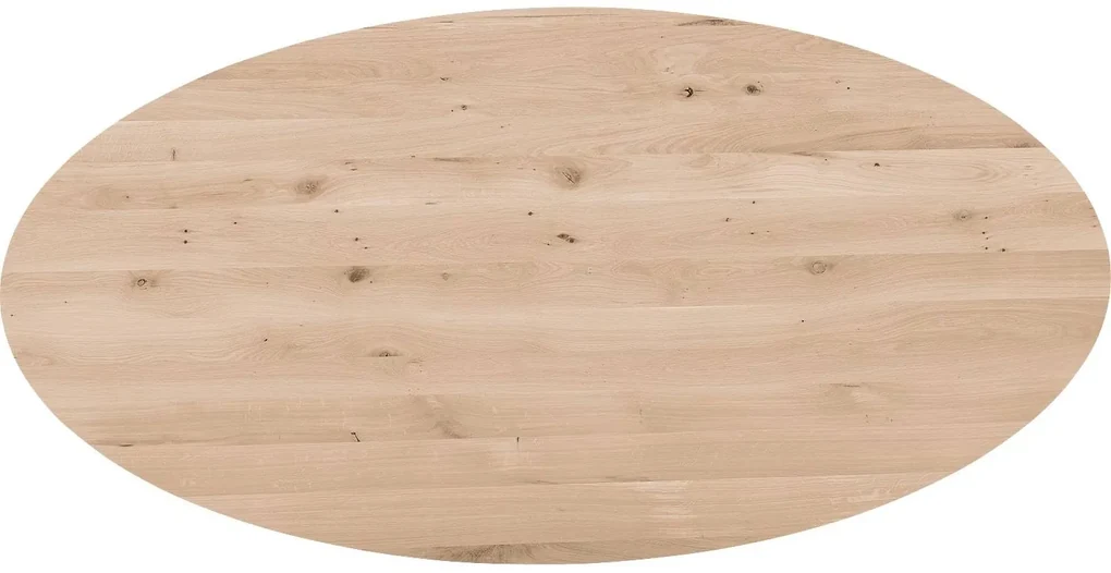 Goossens Eettafel Blade, Strak blad ovaal 220 x 110 cm 6 cm dik