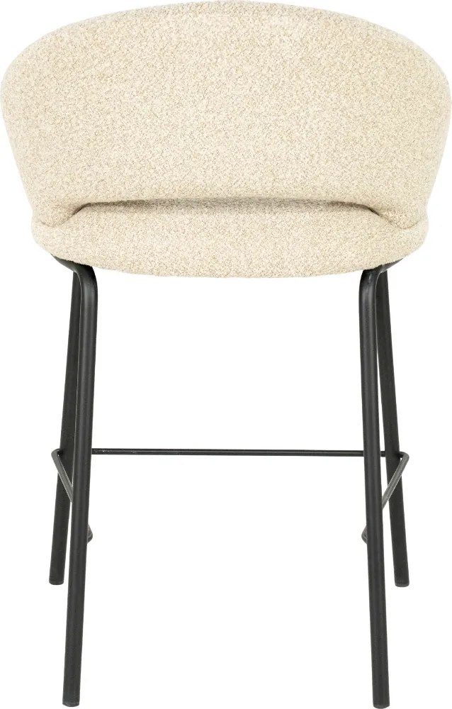 By-Boo Nido Barkruk Met Zwart Onderstel Beige