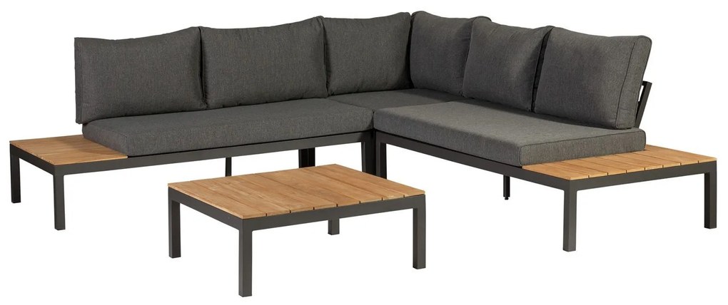 Exotan Hoek Loungeset - La Vida - Antraciet - Aluminium - Exotan