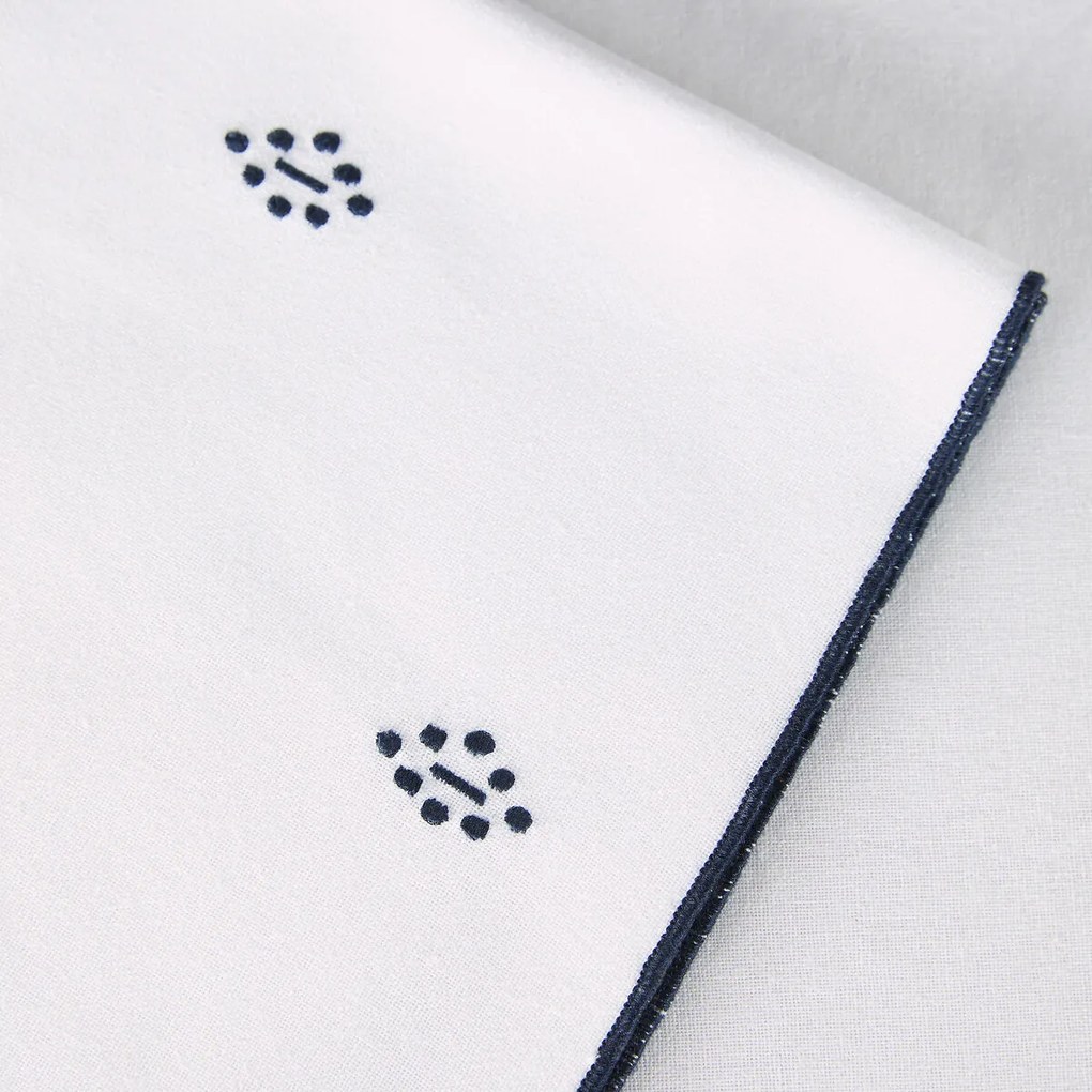 Tafellaken in katoen, bedrukt en geborduurd, Maliau