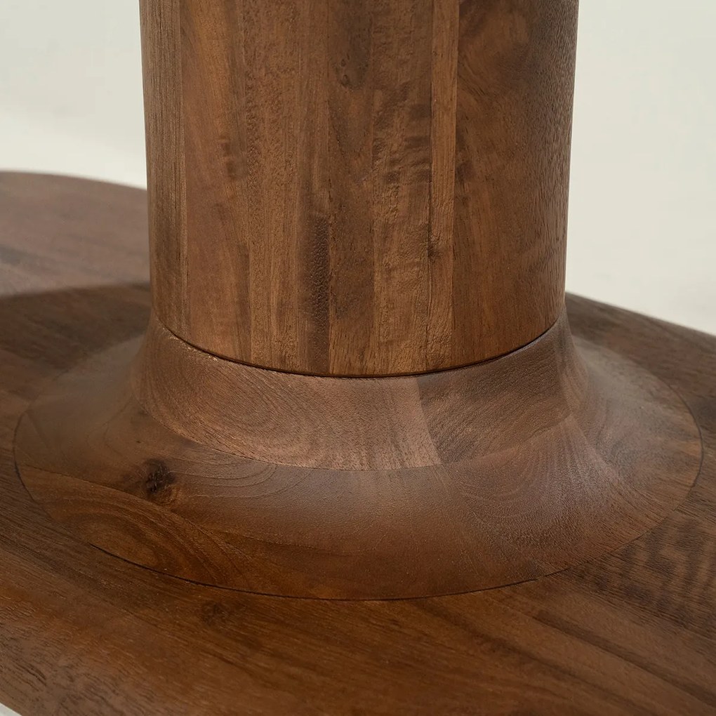 Eleonora Coco Bruine Ovale Eettafel 240cm - 240 X 110cm.