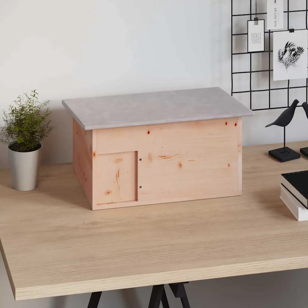 vidaXL Egelhuis 45x33x22 cm hout