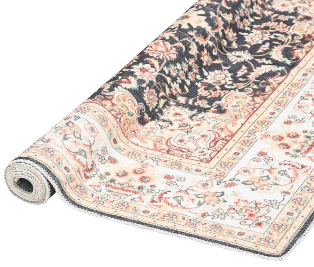 vidaXL Vloerkleed bedrukt wasbaar 160x230 cm polyester meerkleurig