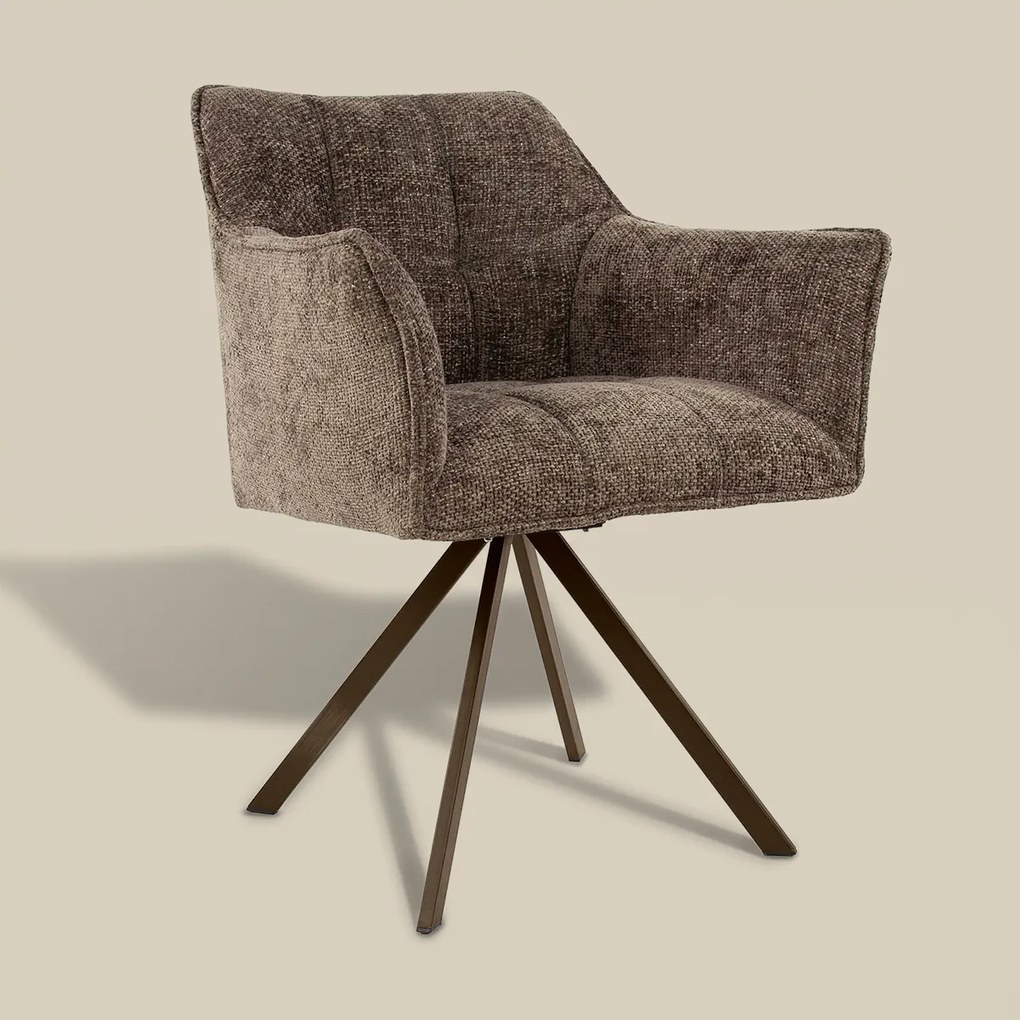 Draaibare Eetkamerstoel Taupe