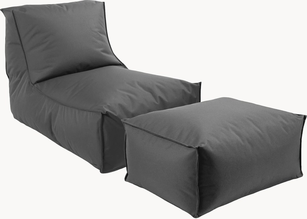 Outdoor zitzak ligstoel The Sundowner met poef