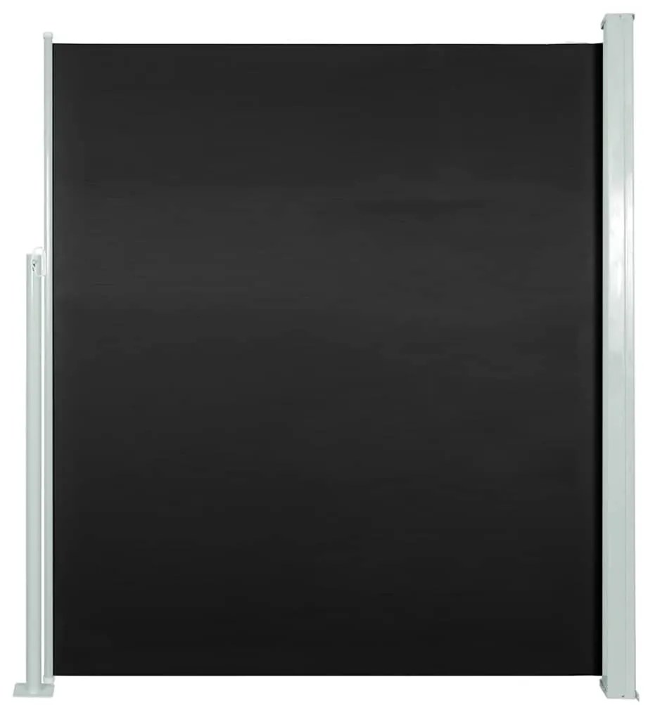 vidaXL Tuinscherm uittrekbaar 100x500 cm zwart