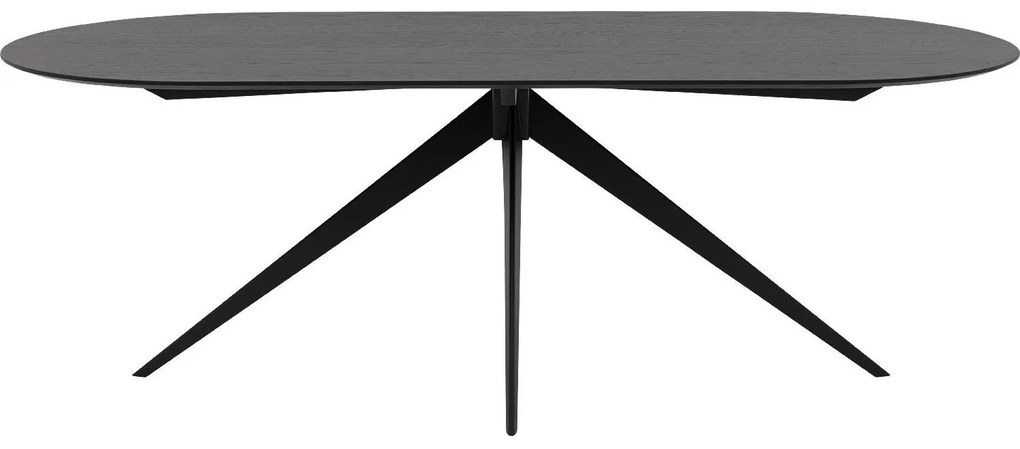 Goossens Excellent Eettafel Uniek, Semi rond 200 x 100 cm