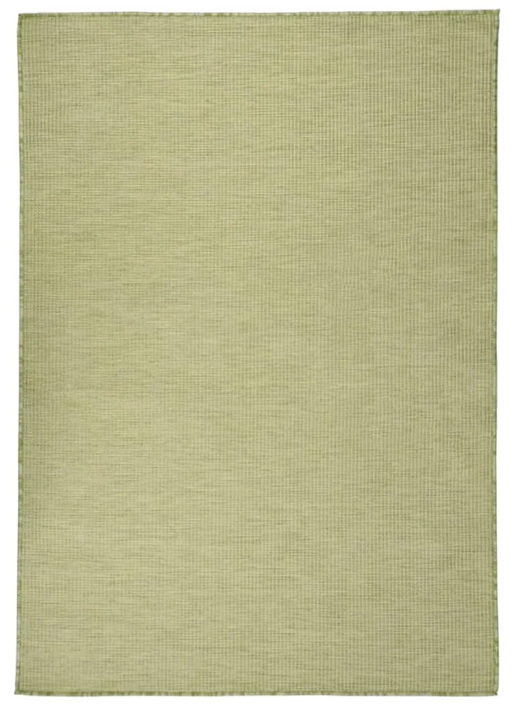 vidaXL Buitenkleed platgeweven 160x230 cm groen