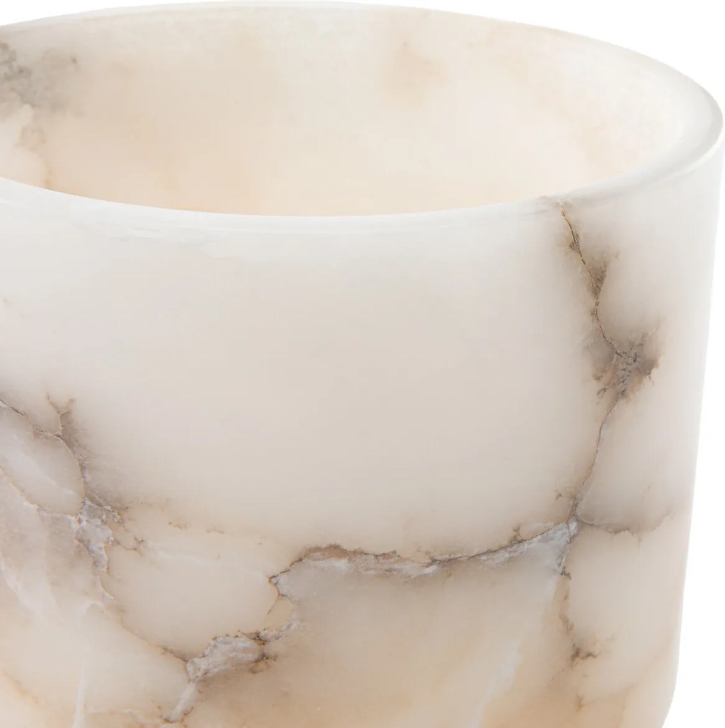 Theelichthouder in albast, Albasti