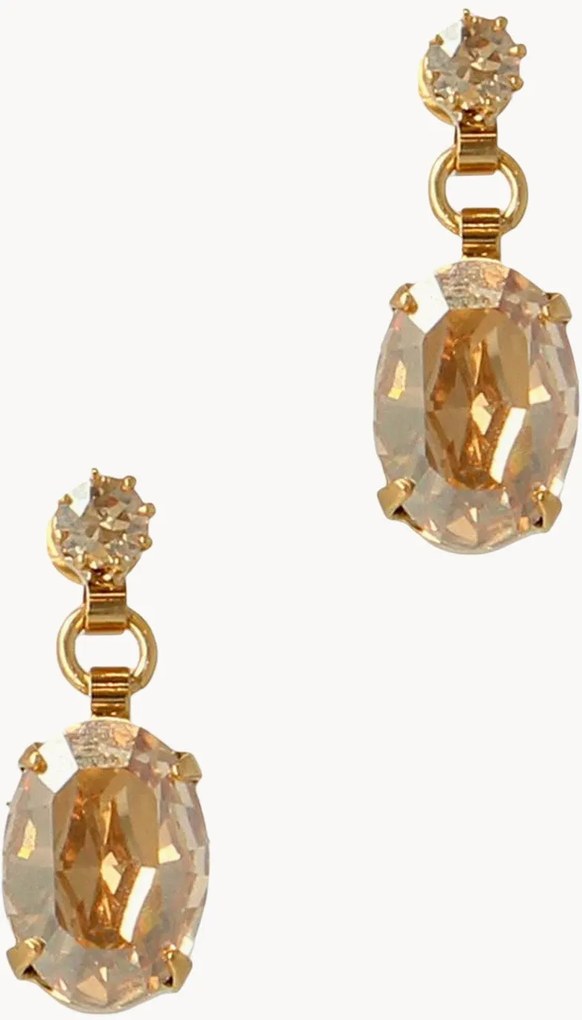 Handgemaakte oorbellen Aspen, met Swarovski-kristallen