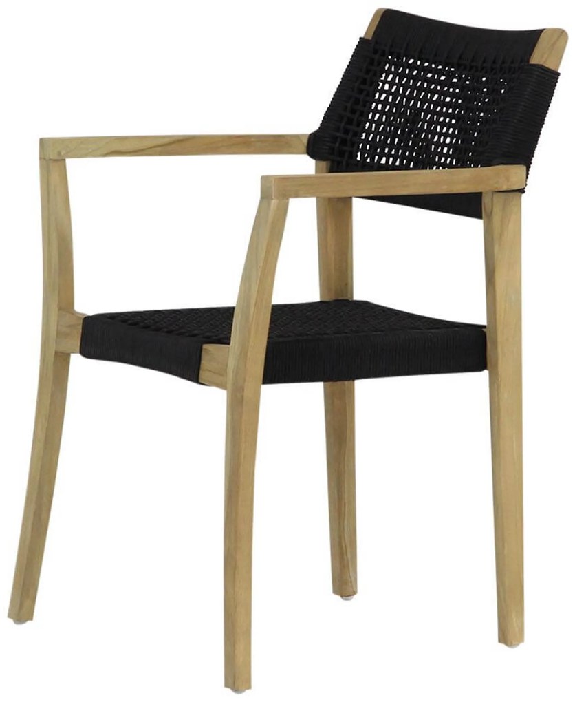 Tuinset 4 personen 90 cm Rope Zwart Lifestyle Garden Furniture Dallas/Weston