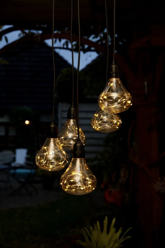 Luxform Batterij Tuin Hanglamp Bubbles 5-lichts