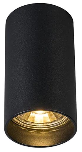 Moderne Spot / Opbouwspot / Plafondspot zwart - Tuba 1 Design, Modern GU10 cilinder / rond Binnenverlichting Lamp