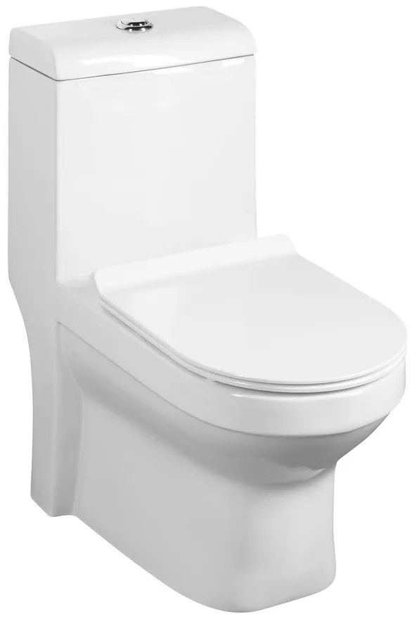 Sapho Hubert staand toilet duoblok PK wit