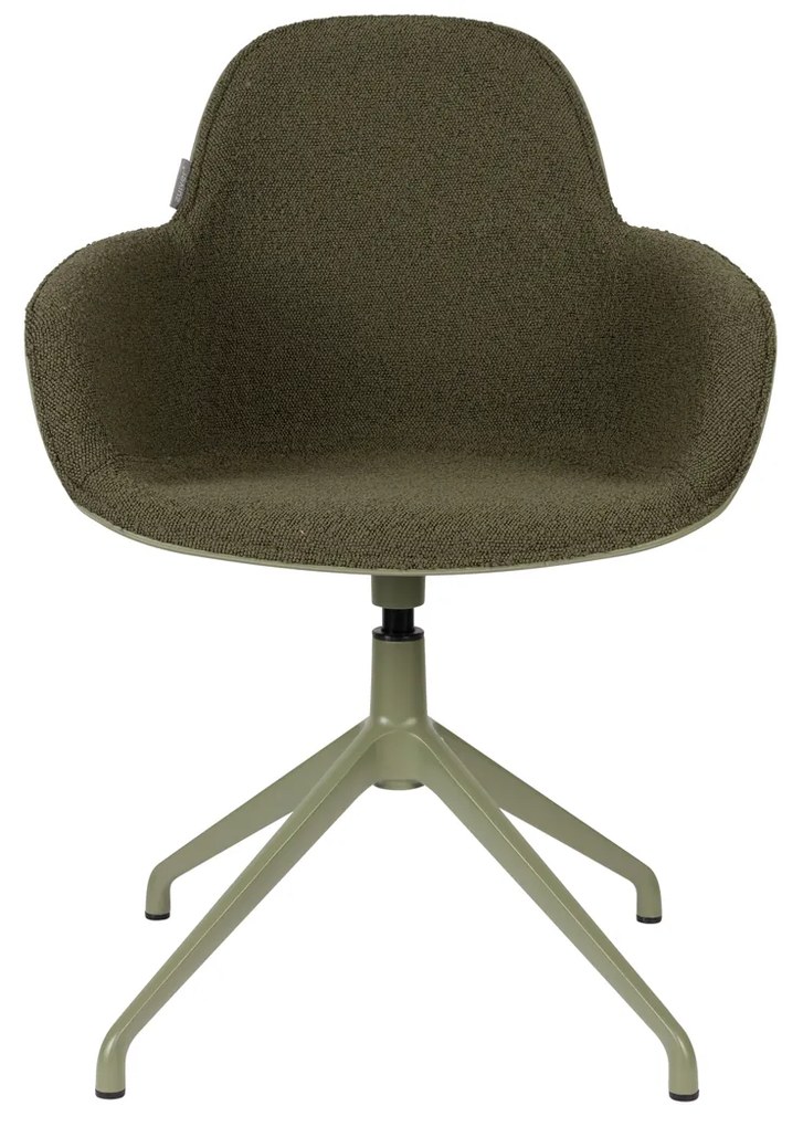 Zuiver Albert Kuip Swivel Groene Draaistoel Met Armleuningen