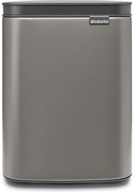 Brabantia Bo Prullenbak - 4 liter - kunststof binnenemmer - platinum 222504